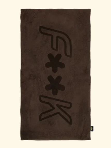 TELO MARE EFFEK IN SPUGNA LEGGERA DELLA COLLEZIONE ESTATE 2026 IN TINTA UNITA COLOR MARRONE