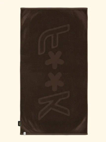 TELO MARE EFFEK IN SPUGNA LEGGERA DELLA COLLEZIONE ESTATE 2026 IN TINTA UNITA COLOR MARRONE