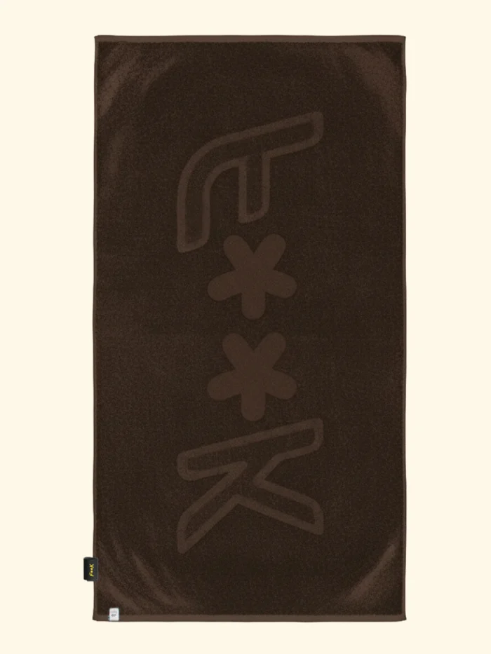 TELO MARE EFFEK IN SPUGNA LEGGERA DELLA COLLEZIONE ESTATE 2026 IN TINTA UNITA COLOR MARRONE