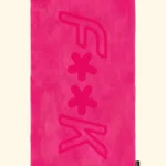 TELO MARE EFFEK IN SPUGNA LEGGERA DELLA COLLEZIONE ESTATE 2026 IN TINTA UNITA COLOR FUCSIA