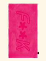 TELO MARE EFFEK IN SPUGNA LEGGERA DELLA COLLEZIONE ESTATE 2026 IN TINTA UNITA COLOR FUCSIA