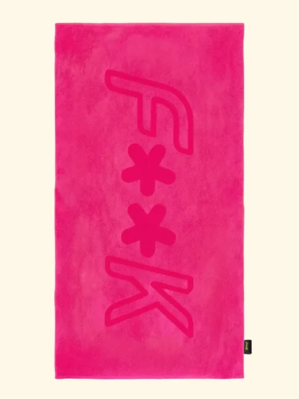 TELO MARE EFFEK IN SPUGNA LEGGERA DELLA COLLEZIONE ESTATE 2026 IN TINTA UNITA COLOR FUCSIA