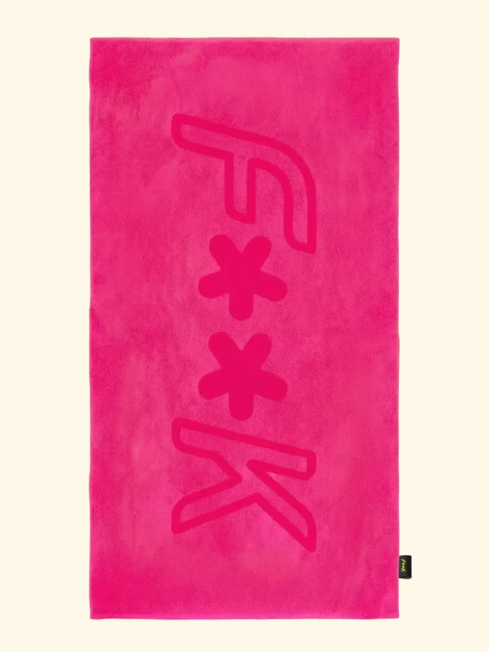 TELO MARE EFFEK IN SPUGNA LEGGERA DELLA COLLEZIONE ESTATE 2026 IN TINTA UNITA COLOR FUCSIA