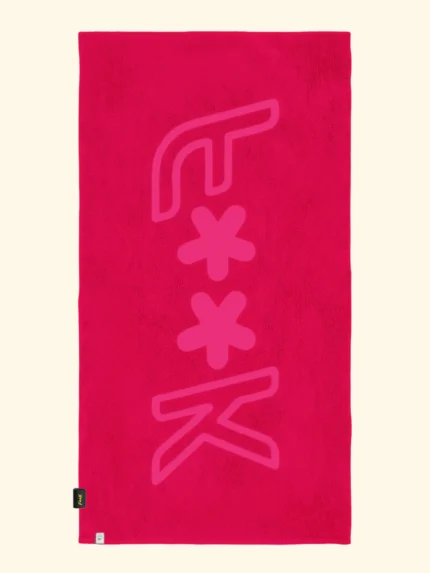 TELO MARE EFFEK IN SPUGNA LEGGERA DELLA COLLEZIONE ESTATE 2026 IN TINTA UNITA COLOR FUCSIA