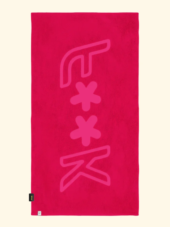 TELO MARE EFFEK IN SPUGNA LEGGERA DELLA COLLEZIONE ESTATE 2026 IN TINTA UNITA COLOR FUCSIA