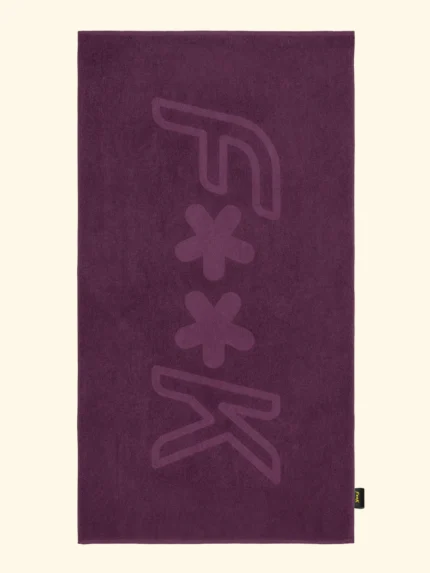 TELO MARE EFFEK IN SPUGNA LEGGERA DELLA COLLEZIONE ESTATE 2026 IN TINTA UNITA COLOR VIOLA