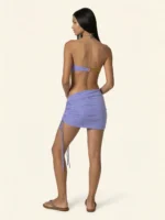 GONNA COPRICOSTUME EFFEK CON COULISSE LATERALE LILLA PITONATA - immagine 4