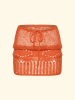 GONNA COPRICOSTUME EFFEK TRAFORATA CON COULISSE ARANCIO - immagine 4