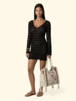 COPRICOSTUME TRAFORATO DONNA EFFEK NERO - immagine 2