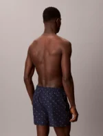COSTUME UOMO CALVIN KLEIN A PANTALONCINO BLU CON MINI LOGHI CK - immagine 4