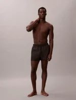COSTUME UOMO CALVIN KLEIN PANTALONCINO CORTO NERO CON LOGHINO - immagine 6