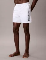 COSTUME UOMO CALVIN KLEIN PANTALONCIO MEDIO BIANCO CON SCRITTA LATERALE - immagine 4