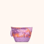 POCHETTE MARE ME FUI IN CANVA DELLA COLLEZIONE ESTATE 2026. FANTASIA NEI COLORI DEL LILLA E DELL'ARANCIO