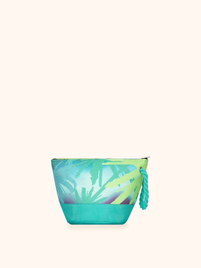 POCHETTE MARE ME FUI IN CANVA FANTASIA NEI COLORI DELL'AZZURRO E DEL VERDE - immagine 3