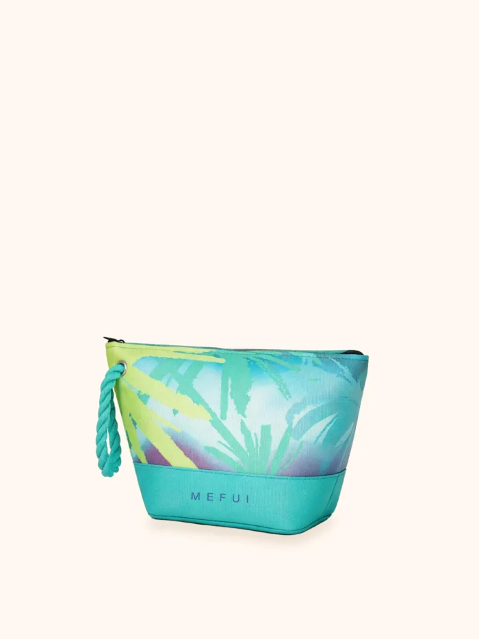 POCHETTE MARE ME FUI IN CANVA FANTASIA NEI COLORI DELL'AZZURRO E DEL VERDE - immagine 2