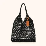 BORSA MARE ME FUI DELLA COLLEZIONE ESTATE 2026 IN RETE APERTA NEL COLORE NERO