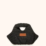 MINI BAG ME FUI IN RAFIO NERA A FORMA DI TORTELLINO DELLA COLLEZIONE ESTATE 2026