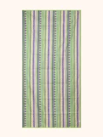 TELO MARE ME FUI IN MICROFIBRA DIMENSIONI 90X180 CON STAMPA NEI COLORI DEL BEIGE, VIOLA E VERDE