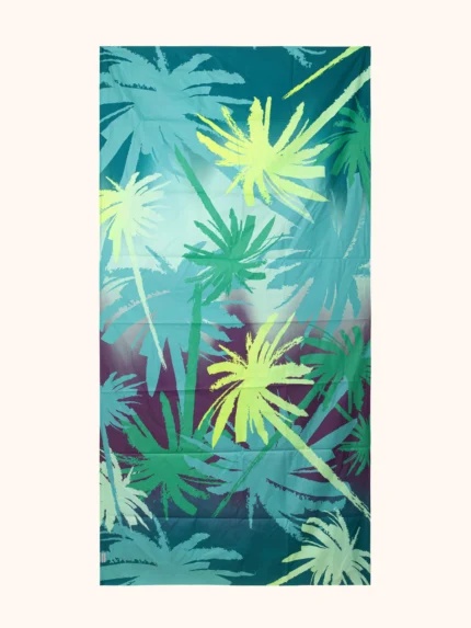 TELO MARE ME FUI IN MICROFIBRA DIMENSIONI 90X180 CON DOPPIA FANTASIA NEI COLORI AZZURRO/BLU E VIOLA/ARANCIO