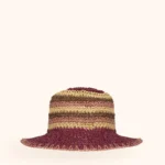 CAPPELLO IN RAFIA ME FUI DELLA COLLEZIONE ESTATE 2026 NEI COLORI MARRONE, BORDEAUX E NATURALE