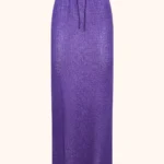 GONNA LUNGA DONNA ME FUI DELLA COLLEZIONE ESTATE 2026. TESSUTO TRAFORATO NEL COLORE VIOLA