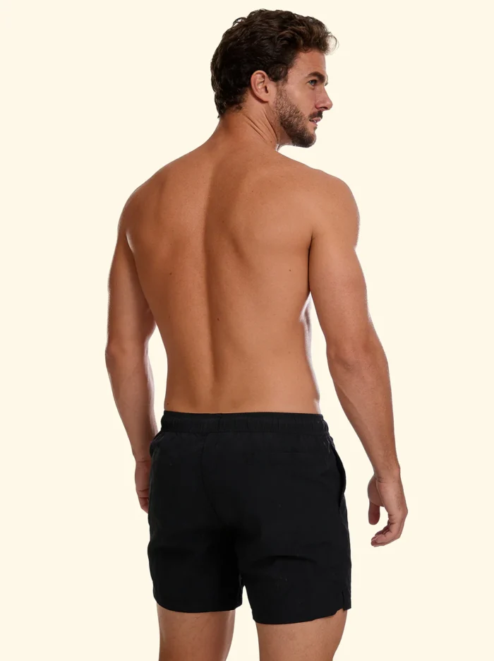 COSTUME UOMO EFFEK A PANTALONCINO TINTA UNITA NERO - immagine 2