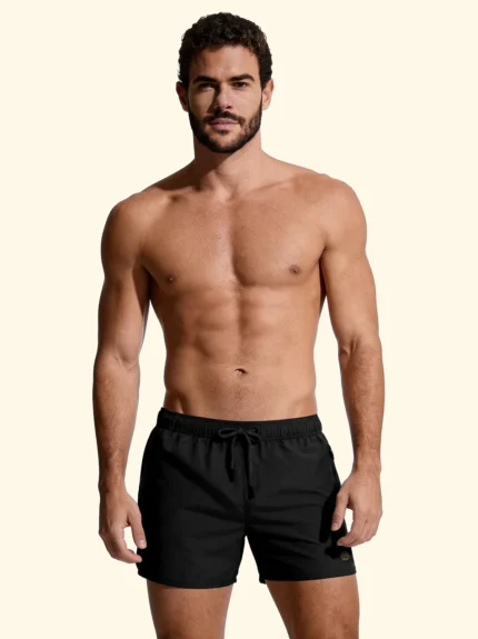 COSTUME UOMO EFFEK A PANTALONCINO DELLA COLLEZIONE ESTATE 2026. TINTA UNITA NERO