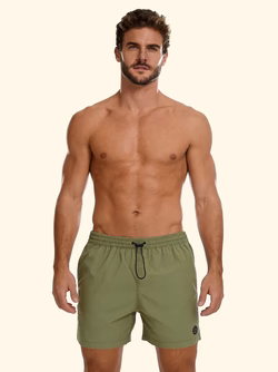 COSTUME UOMO EFFEK A PANTALONCINO DELLA STAGIONE ESTATE 2026. COLORE VERDE MILITARE