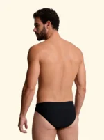 COSTUME UOMO EFFEK DELLA STAGIONE ESTATE 2026. SLIP A TINTA UNITA COLOR NERO