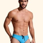 COSTUME UOMO EFFEK DELLA STAGIONE ESTATE - SLIP A TINTA UNITA AZZURRO