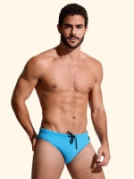 COSTUME UOMO EFFEK DELLA STAGIONE ESTATE - SLIP A TINTA UNITA AZZURRO