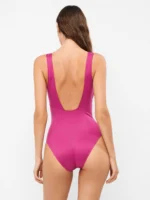 COSTUME DONNA GISELA INTERO SENZA FERRETTO, TAGLIO LASER COLOR FUCSIA - immagine 2