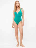 COSTUME DONNA GISELA INTERO SENZA FERRETTO TAGLIO VIVO COLOR VERDE - immagine 4