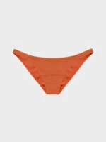 COSTUME DONNA GISELA A TOP E SLIP REGOLARE TESSUTO PIQUET ARANCIO CON LUREX ORO - immagine 8