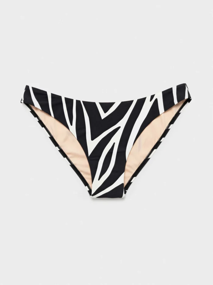 COSTUME DONNA GISELA TRIANGOLO NON IMBOTTITO CON FERRETTO, SLIP REGOLARE FANTASIA ZEBRATA - immagine 6