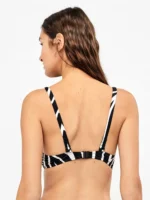 COSTUME DONNA GISELA TRIANGOLO NON IMBOTTITO CON FERRETTO, SLIP REGOLARE FANTASIA ZEBRATA - immagine 3