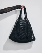 BORSA MARE MATINEE A RETE DELLA COLLEZIONE ESTATE 2026. CON FODERA INTERNA NEL COLORE NERO