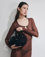BORSINA MARE MATINEE A RETE DELLA COLLEZIONE ESTATE 2026. CON FODERA INTERNA NEL COLORE NERO