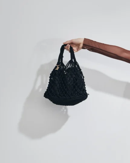 BORSINA MARE MATINEE A RETE DELLA COLLEZIONE ESTATE 2026. CON FODERA INTERNA NEL COLORE NERO