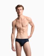 COSTUME UOMO EMPORIO ARMANI A SLIP MODELLO CLASSICO TINTA UNITA COLOR BLU NAVY - immagine 2