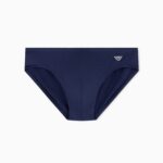 COSTUME UOMO EMPORIO ARMANI DELLA COLLEZIONE ESTATE 2026. SLIP CLASSICO A TINTA UNITA NEL COLOR BLU NAVY