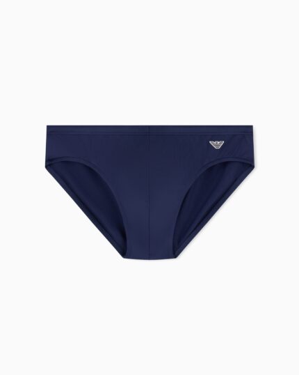 COSTUME UOMO EMPORIO ARMANI DELLA COLLEZIONE ESTATE 2026. SLIP CLASSICO A TINTA UNITA NEL COLOR BLU NAVY
