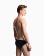 COSTUME UOMO EMPORIO ARMANI A SLIP MODELLO CLASSICO TINTA UNITA COLOR BLU NAVY - immagine 3