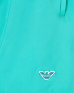 COSTUME UOMO EMPORIO ARMANI PANTALONCINO MODELLO CLASSICO TINTA UNITA COLOR VERDE ACQUA - immagine 4