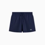 COSTUME UOMO EMPORIO ARMANI A PANTALONCINO DELLA STAGIONE ESTATE 2026. CLASSICO MODELLO TINTA UNITA NEL COLOR BLU NAVY