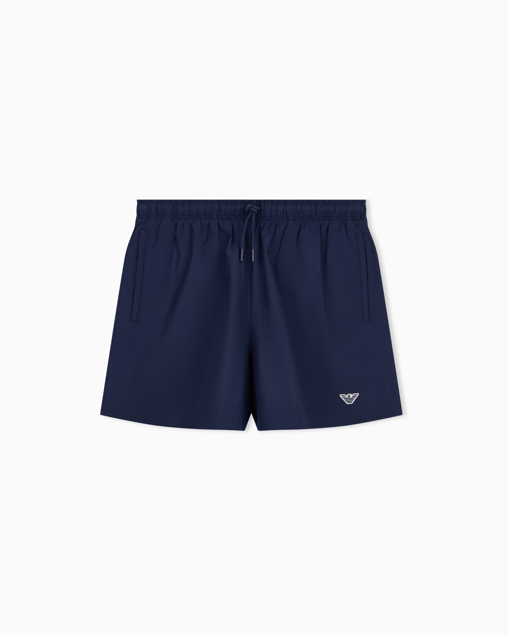 COSTUME UOMO EMPORIO ARMANI A PANTALONCINO DELLA STAGIONE ESTATE 2026. CLASSICO MODELLO TINTA UNITA NEL COLOR BLU NAVY COSTUME UOMO EMPORIO ARMANI A PANTALONCINO DELLA STAGIONE ESTATE 2026. CLASSICO MODELLO TINTA UNITA NEL COLOR BLU NAVY