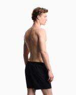 COSTUME UOMO EMPORIO ARMANI PANTALONCINO MODELLO CLASSICO TINTA UNITA COLOR BLU NAVY - immagine 3