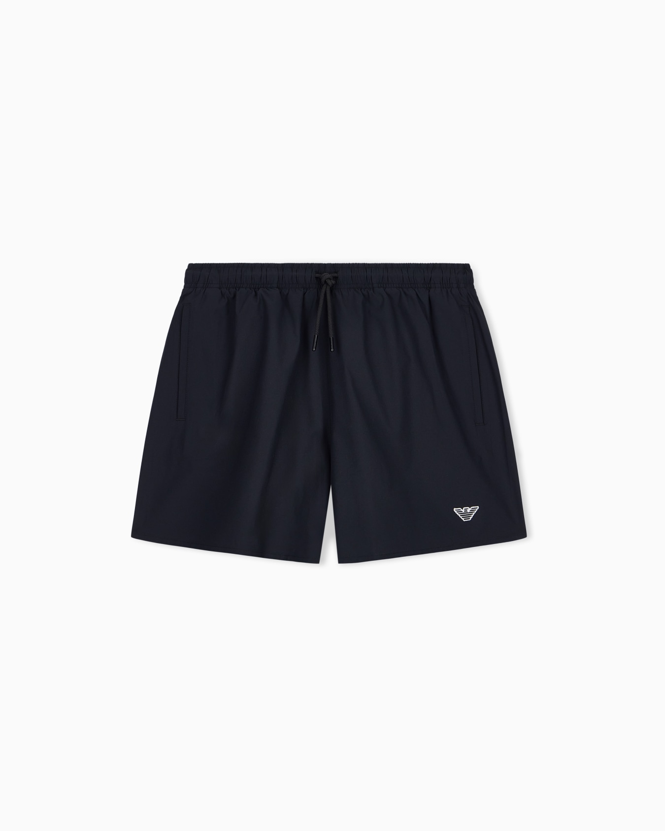 COSTUME UOMO EMPORIO ARMANI A PANTALONCINO DELLA STAGIONE ESTATE 2026. CLASSICO MODELLO TINTA UNITA NEL COLOR NERO
