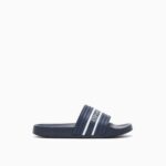 CIABATTA EMPORIO ARMANI UOMO DELLLA STAGIONE ESTATE 2026. BLU CON FASCIA BIANCA LOGATA