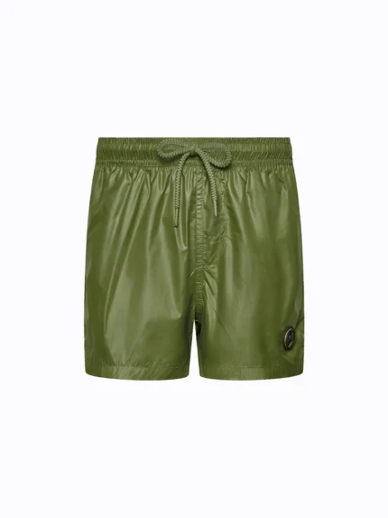 COSTUME BIMBO EFFEK A PANTALONCINO DELLA STAGIONE ESTATE 2026. TINTA UNITA NEL COLOR VERDE MILITARE